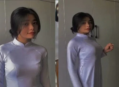 Em nữ sinh áo dài mông tròn phê ngất ngây